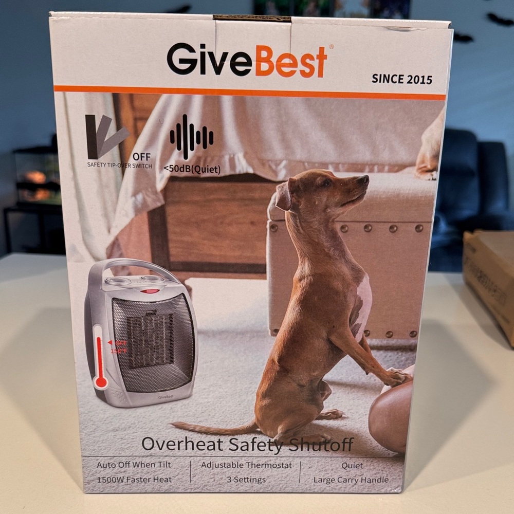 GiveBest Space Heater with Overheat Safety Shutoff